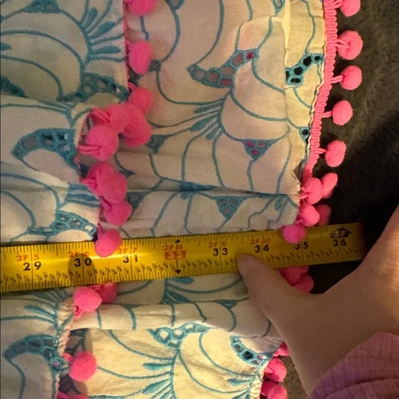 Lilly Pulitzer Addilyn one-shoulder eyelet mini dress EUC Medium - Picture 8 of 10